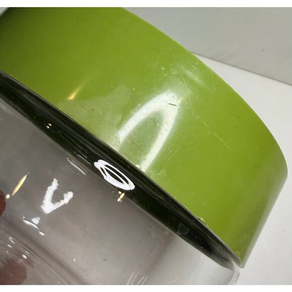 2 Vintage Pyrex Stack & See Storage Containers Avocado Green 1970's - Picture 9 of 9